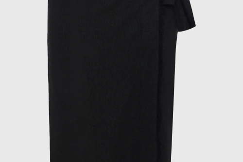 Funky Buddha Φούστα Μidi Γυναικεία (FBL013-114-14-BLACK)