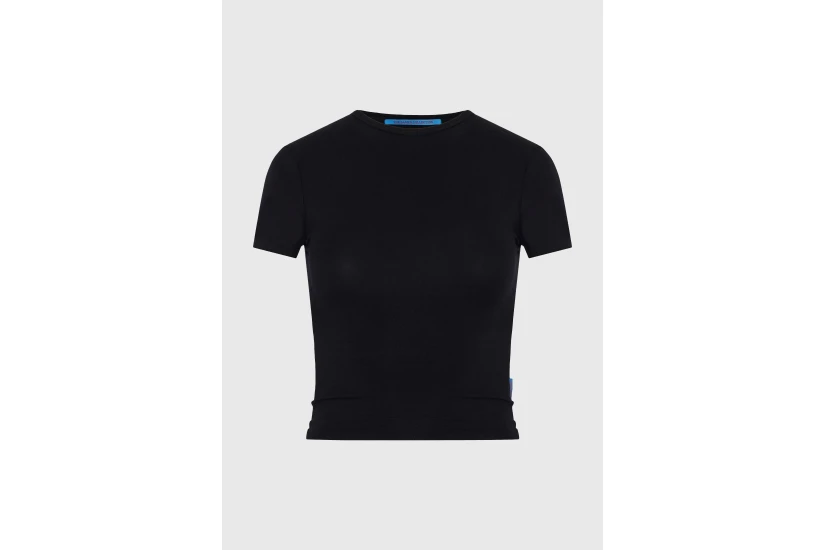 Funky Buddha Γυναικείο Κοντομάνικο T-Shirt Μαύρο