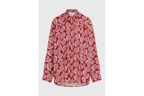 Funky Buddha Linen Blend Πουκάμισο Μακρυμάνικο Γυναικείο (FBL013-115-05-BAKED-APPLE)
