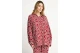 Funky Buddha Linen Blend Γυναικείο Μακρυμάνικο Πουκάμισο Κεραμιδί, Εκρού