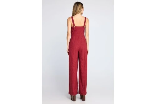Funky Buddha Embroidery Αμάνικη Ολόσωμη Φόρμα Γυναικεία (FBL013-116-12-BAKED-APPLE)