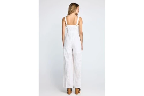 Funky Buddha Embroidery Ολόσωμη Φόρμα Γυναικεία (FBL013-116-12-WHITE)