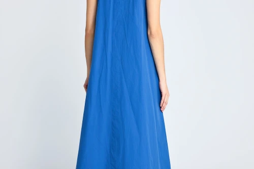 Funky Buddha Relaxed Φόρεμα Maxi Γυναικείο (FBL013-118-13-AZURE-BLUE)