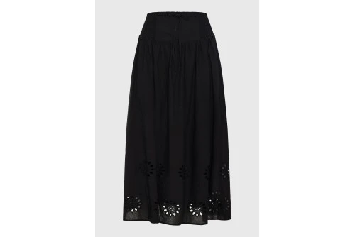 Funky Buddha Embroidery Φούστα Maxi Γυναικεία (FBL013-119-14-BLACK)