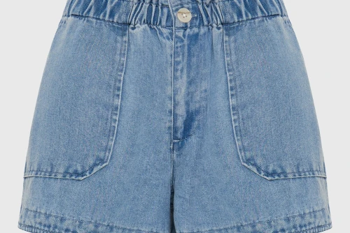 Funky Buddha Lyocell Σορτς Τζιν Γυναικείο (FBL013-120-03-LT-BLUE)