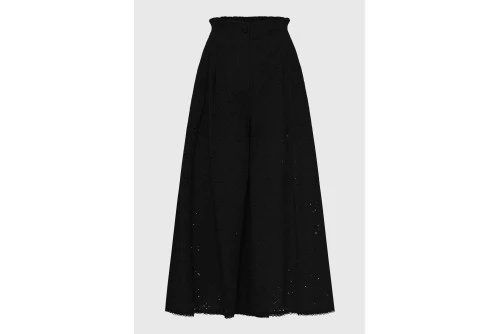 Funky Buddha Relaxed Fit Pallazo Παντελόνα Γυναικεία (FBL013-121-02-BLACK)