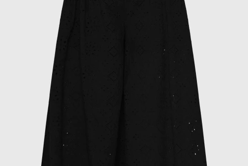 Funky Buddha Relaxed Fit Pallazo Παντελόνα Γυναικεία (FBL013-121-02-BLACK)