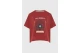 Funky Buddha Graphic Print Γυναικείο Κοντομάνικο T-Shirt Κεραμιδί
