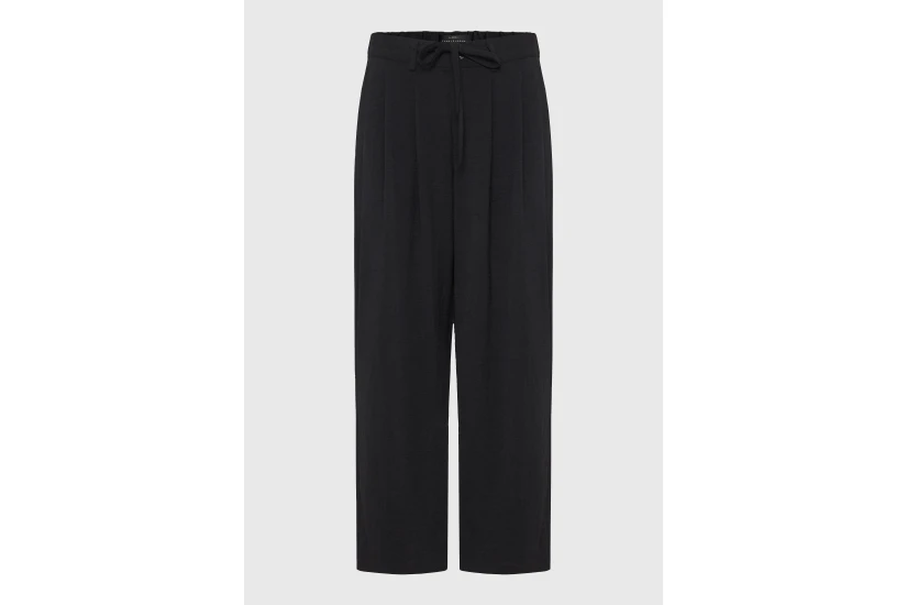 Funky Buddha Relaxed Fit Γυναικεία Παντελόνα Μαύρη