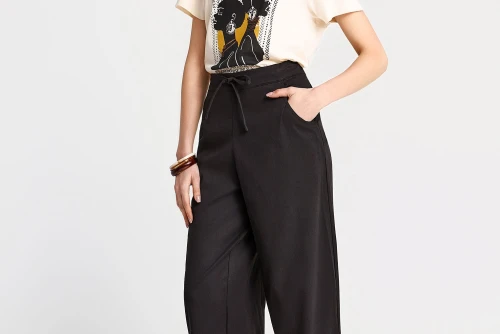 Funky Buddha Graphic Print T-Shirt Γυναικείο (FBL013-122-04-CHALK)