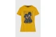 Funky Buddha Graphic Print Γυναικείο Κοντομάνικο T-Shirt Μουσταρδί