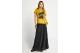 Funky Buddha Graphic Print Γυναικείο Κοντομάνικο T-Shirt Μουσταρδί
