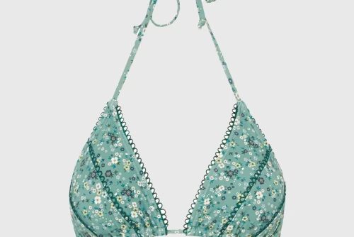 Funky Buddha Μαγιό Bikini Top Γυναικείο (FBL013-122-16T-GREEN-LAKE)