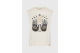 Funky Buddha Graphic Print Γυναικεία Αμάνικη Μπλούζα Εκρού