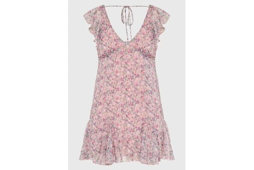 Funky Buddha Φόρεμα Mini Γυναικείο (FBL013-124-13-LILAC)