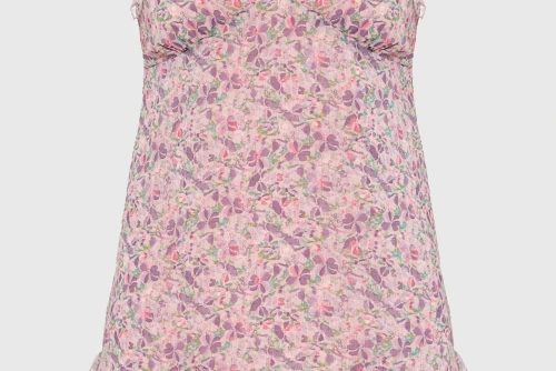 Funky Buddha Φόρεμα Mini Γυναικείο (FBL013-124-13-LILAC)