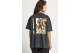 Funky Buddha Loose Fit With Artwork Print Γυναικείο Κοντομάνικο T-Shirt Ανθρακί
