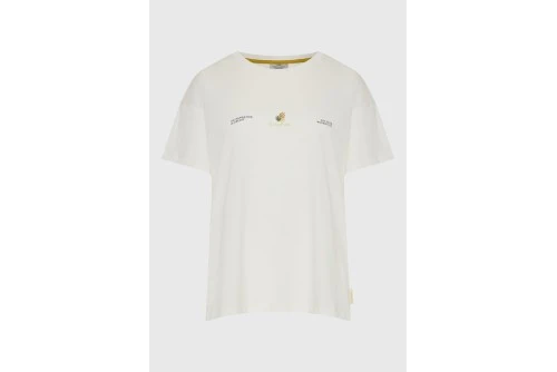 Funky Buddha Artwork Print T-Shirt Γυναικείο (FBL013-125-04-OFF-WHITE)