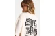 Funky Buddha Γυναικείο Κοντομάνικο T-Shirt Εκρού