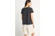 Funky Buddha Organic Cotton Printed Γυναικείο Κοντομάνικο T-Shirt Ανθρακί