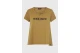 Funky Buddha Organic Cotton Printed Γυναικείο Κοντομάνικο T-Shirt Λαδί