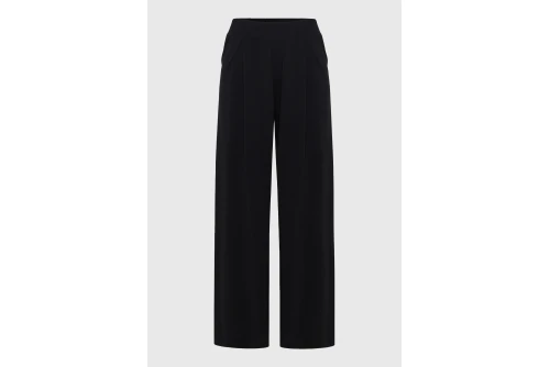Funky Buddha Wide Leg Παντελόνα Γυναικεία (FBL013-129-02-BLACK)