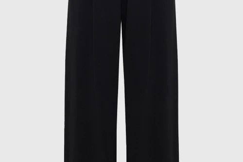 Funky Buddha Wide Leg Παντελόνα Γυναικεία (FBL013-129-02-BLACK)
