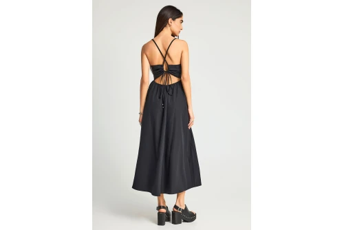 Funky Buddha Φόρεμα Maxi Γυναικείο (FBL013-129-13-BLACK)