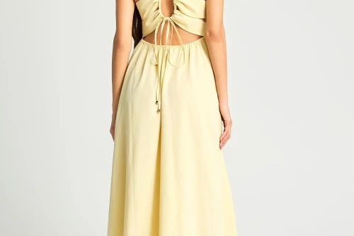 Funky Buddha Φόρεμα Maxi Γυναικείο (FBL013-129-13-LEMONADE)