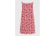 Funky Buddha Linen Blend Γυναικείο Φόρεμα Mini Κεραμιδί, Εκρού