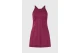 Funky Buddha Linen Blend Γυναικείο Φόρεμα Mini Μπορντό