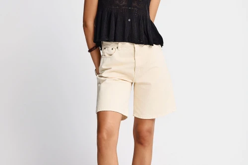 Funky Buddha Crochet Μπλούζα Αμάνικη Γυναικεία (FBL013-132-17-BLACK)