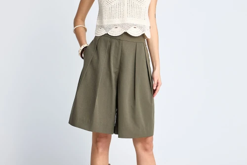 Funky Buddha Crochet Crop Top Αμάνικο Γυναικείο (FBL013-134-17-OFF-WHITE)