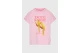 Funky Buddha Γυναικείο Κοντομάνικο T-Shirt Ροζ