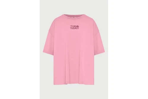 Funky Buddha Print On The Back T-Shirt Γυναικείο (FBL013-141-04-CASHMERE-ROSE)