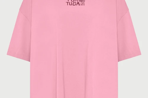Funky Buddha Print On The Back T-Shirt Γυναικείο (FBL013-141-04-CASHMERE-ROSE)