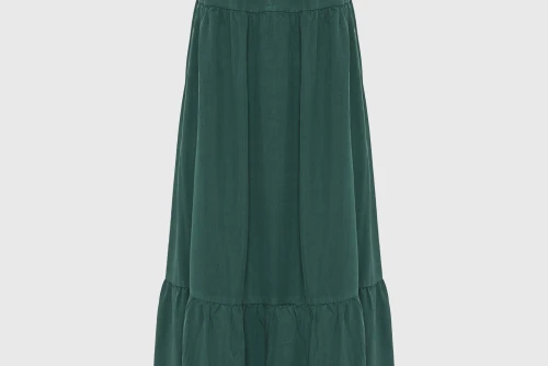 Funky Buddha Αμάνικο Φόρεμα Maxi Γυναικείο (FBL013-142-13-BISTROT-GREEN)