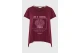 Funky Buddha Γυναικείο Κοντομάνικο T-Shirt Μπορντό, Ροζ