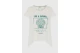 Funky Buddha Γυναικείο Κοντομάνικο T-Shirt Λευκό, Πράσινο