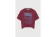 Funky Buddha Print Γυναικείο Κοντομάνικο T-Shirt Μπορντό, Μπλε