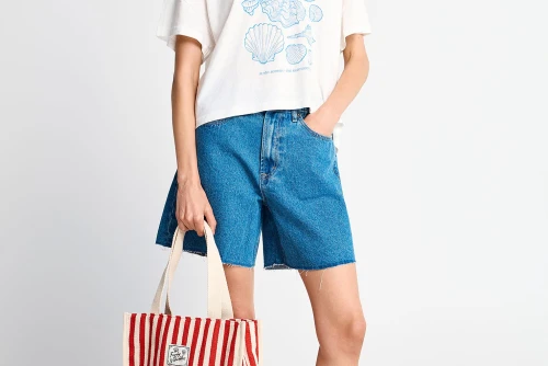 Funky Buddha Print T-Shirt Γυναικείο (FBL013-149-04-OFF-WHITE)