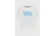 Funky Buddha Print Γυναικείο Κοντομάνικο T-Shirt Λευκό, Μπλε