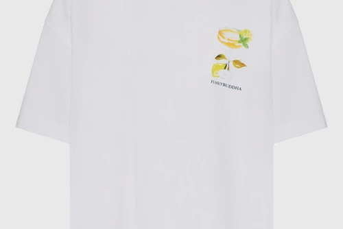 Funky Buddha Print On The Back T-Shirt Γυναικείο (FBL013-156-04-WHITE)