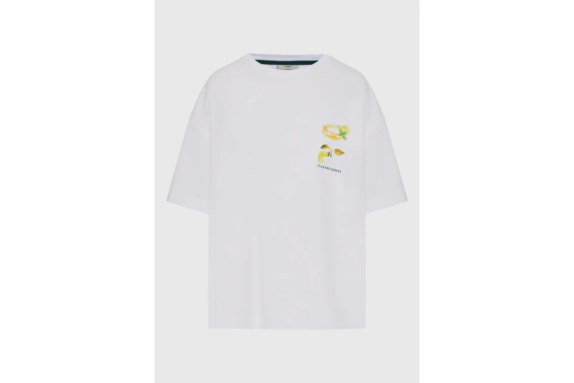 Funky Buddha Γυναικείο Κοντομάνικο T-Shirt Λευκό, Κίτρινο, Διάφορα Χρώματα