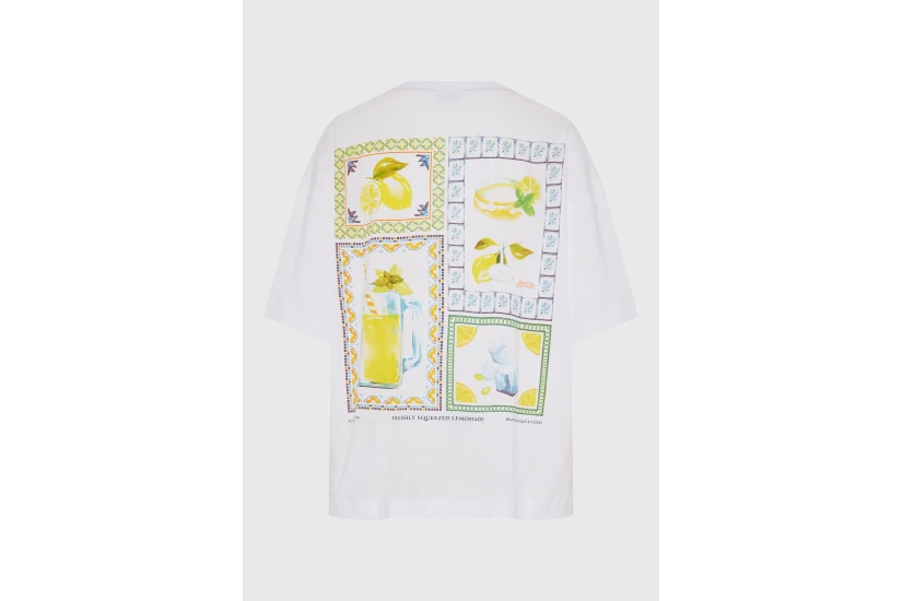 Funky Buddha Γυναικείο Κοντομάνικο T-Shirt Λευκό, Κίτρινο, Διάφορα Χρώματα