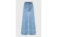 Funky Buddha Flare Fit Γυναικείο Παντελόνι Τζιν Γαλάζιο