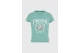 Funky Buddha Γυναικείο Κοντομάνικο T-Shirt Βεραμάν, Εκρού
