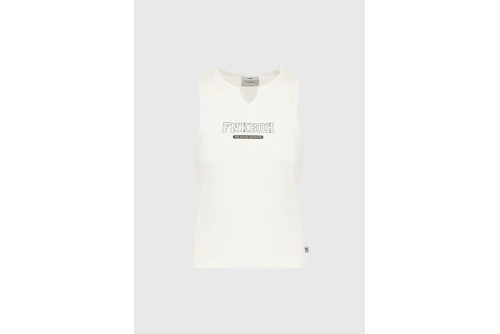 Funky Buddha Μπλούζα Αμάνικη Γυναικεία (FBL013-164-04-OFF-WHITE)