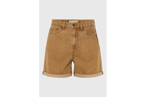 Funky Buddha Turn-Up Hem Σορτς Τζιν Γυναικείο (FBL013-168-03-BROWN-SUGAR)