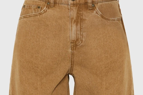 Funky Buddha Turn-Up Hem Σορτς Τζιν Γυναικείο (FBL013-168-03-BROWN-SUGAR)